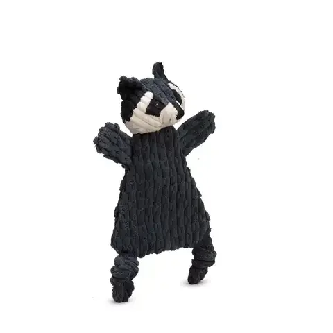 HuggleFlatties Reggie Raccoon Dog Toy 1 pk
