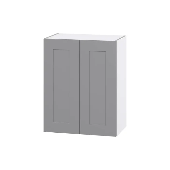 Hugo&Borg Beaumont 24-in W x 30-in H x 14-in D Slate Gray Wall Fully Assembled Cabinet (Flat Panel Shaker Door Style)