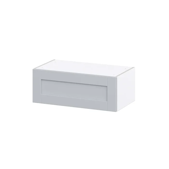 Hugo&Borg Charlesberg 27-in W x 10-in H x 14-in D Gray Wall Fully Assembled Cabinet (Recessed Panel Shaker Door Style)