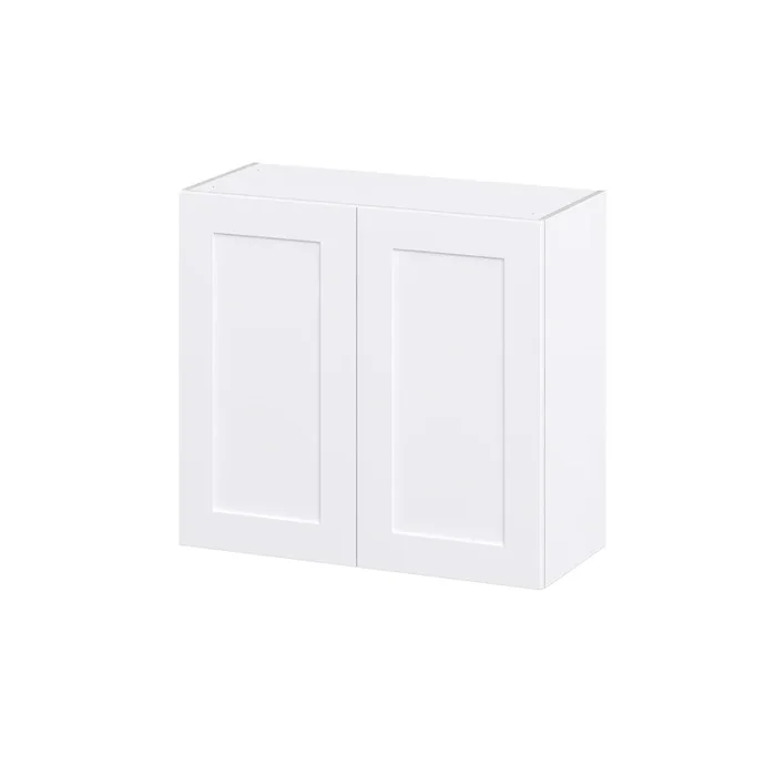 Hugo&Borg Jolie 33-in W x 30-in H x 14-in D Warm White Wall Fully Assembled Cabinet (Recessed Panel Shaker Door Style)