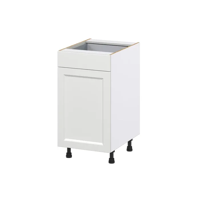 Hugo&Borg Riviera 18-in W x 34.5-in H x 24-in D Bright White 2-Drawers Pull-out Cabinet Base Fully Assembled Cabinet (Recessed Panel Style)