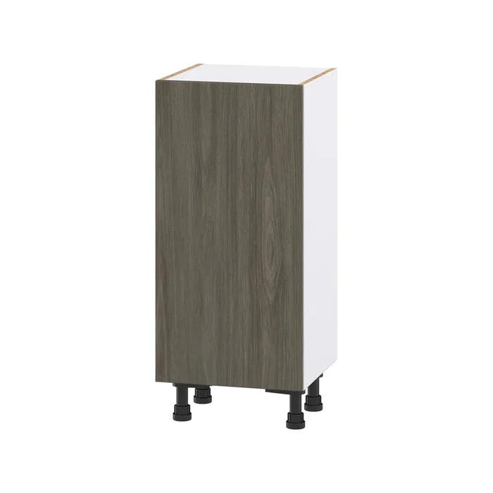 Hugo&Borg Savane 15-in W x 34.5-in H x 14-in D Textmel Base Fully Assembled Cabinet (Flat Panel Slab Door Style)