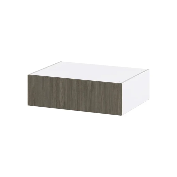 Hugo&Borg Savane 33-in W x 10-in H x 24-in D Textmel Wall Fully Assembled Cabinet (Flat Panel Slab Door Style)