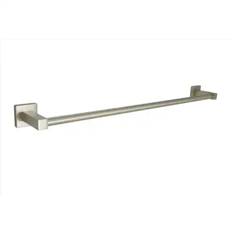 Huntington Brass Satin Brass Silver Towel Bar 24 in. L Brass