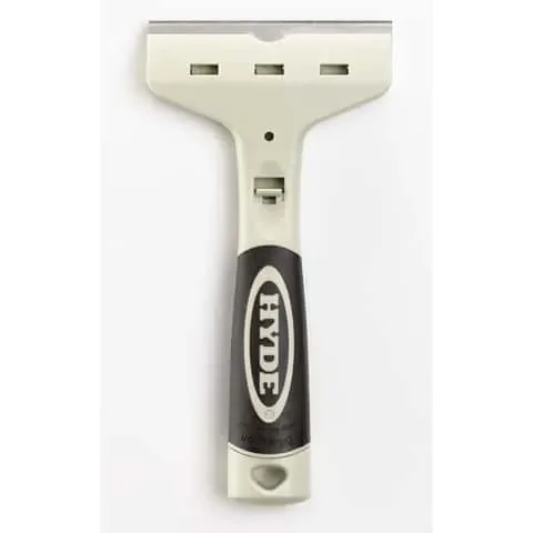 Hyde 4 in. W X 8 in. L Silver Carbon Steel Glass Scraper