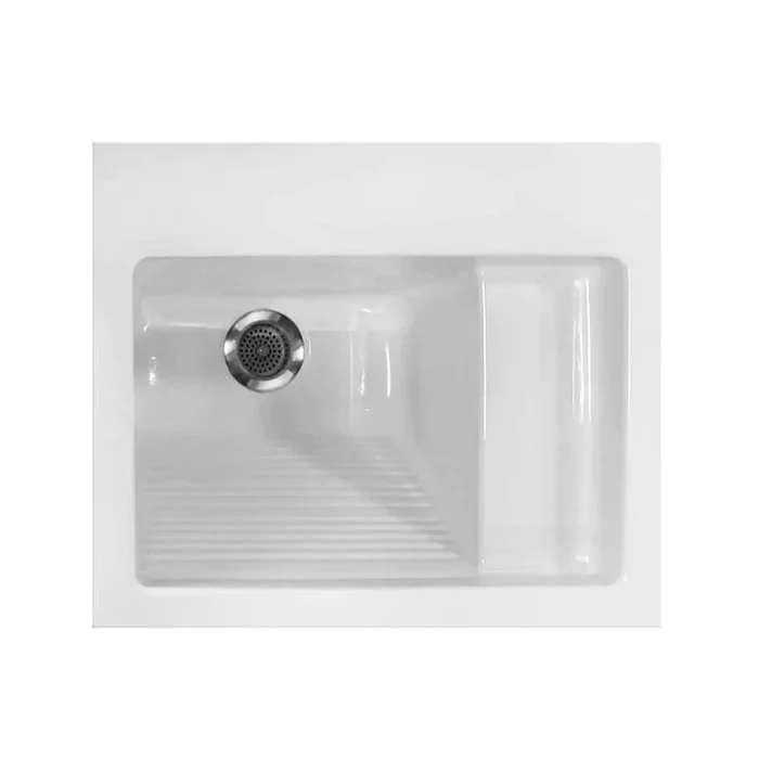 Hydro Systems Acrylic Digital Control Laundry Sink – 21″ x 26″ – White