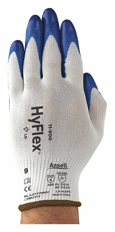 HYFLEX Nitrile Coated Gloves XL – Exceptional Abrasion Resistance