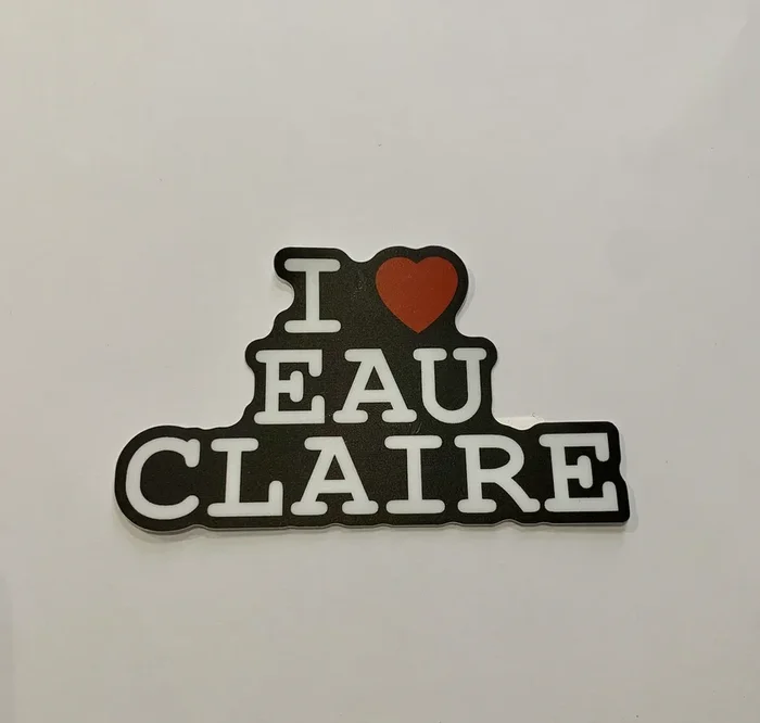 I Heart Eau Claire Sticker