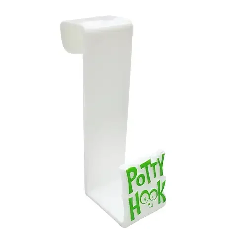Idea Factory Toilet Tank Potty Hook White