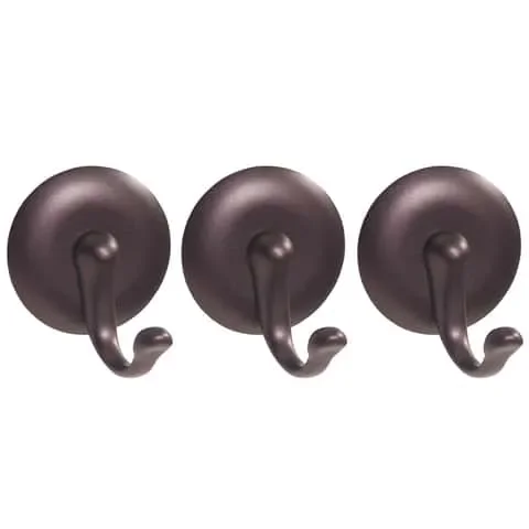iDesign Affixx 1.75 in. H X 1.25 in. W X 1.5 in. L Bronze Brown Adhesive Hook