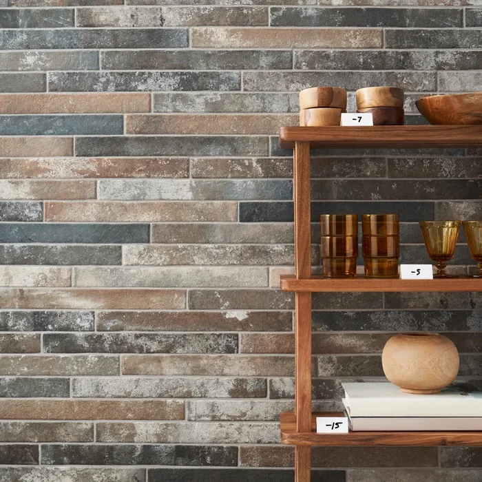 Industrial Red Mix Matte Porcelain Tile – 2×18