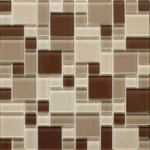 Instant Mosaic 6-Pack 12-in x 12-in Glossy Glass Versailles Peel & Stick Tile