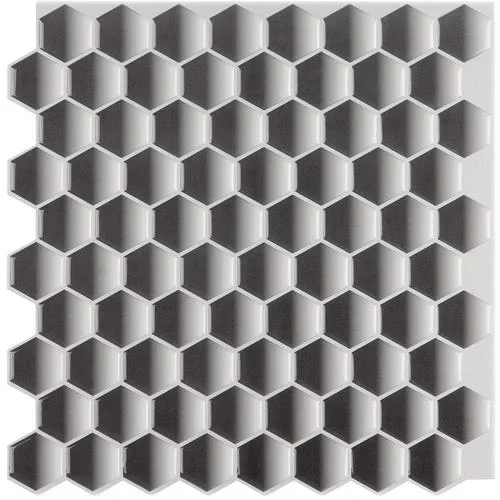 Instant Mosaic Upscale Designs by Ema 16-Pack 12-in x 12-in Glossy Composite Versailles Mosaic Peel & Stick Tile