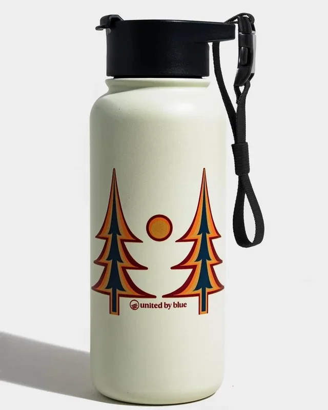 Insulated Steel Bottle – Trippy Trees (32 oz)