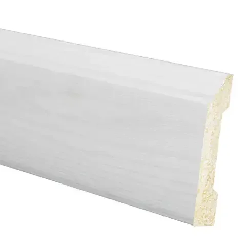 Inteplast Building Products 3/8 in. H X 3-3/16 in. W X 8 ft. L Prefinished White Oak Polystyrene Wal