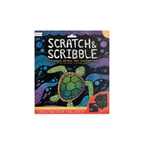 International Arrivals Ooly Scribble Craft Kit Multicolored