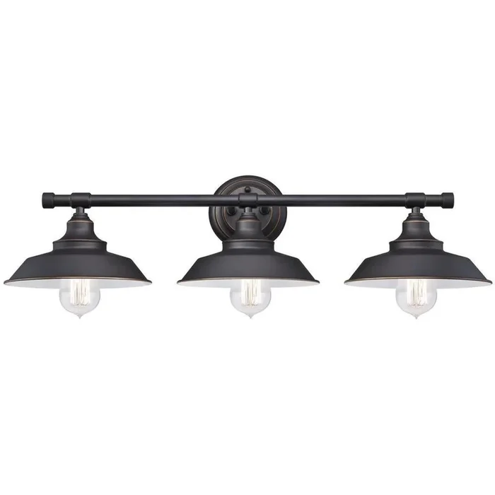 Iron Hill 3-Light Oil-Rubbed Bronze Wall Fixture