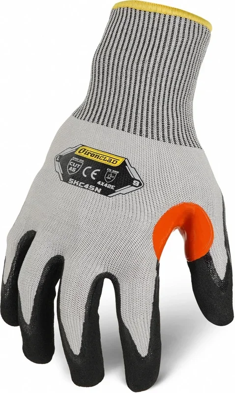 IRONCLAD COMMAND™ Nitrile Knit Work Gloves – XL, ANSI Level 4, Gray