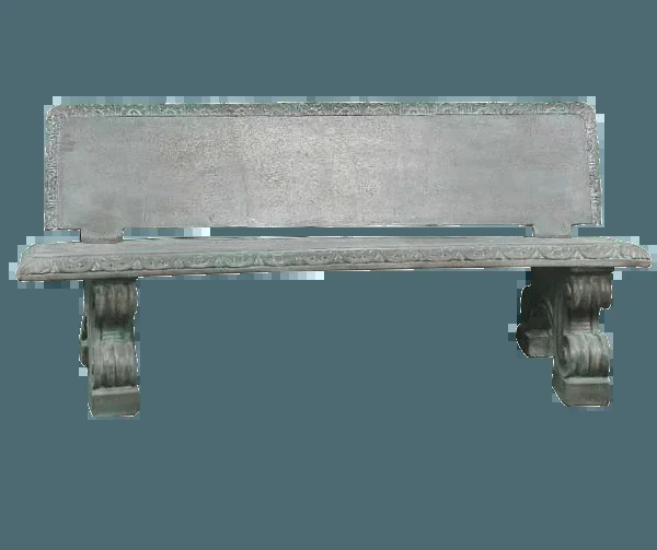 Italian Outdoor Cast Stone Garden Bench