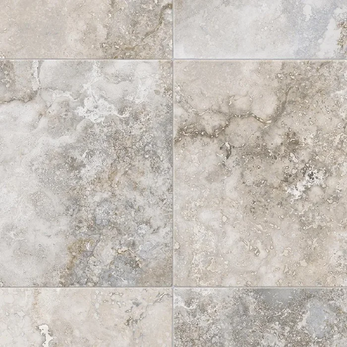IVC Kara Light Grey Residential Vinyl Sheet, Sold by 13.2 ft. Wide x Custom Length