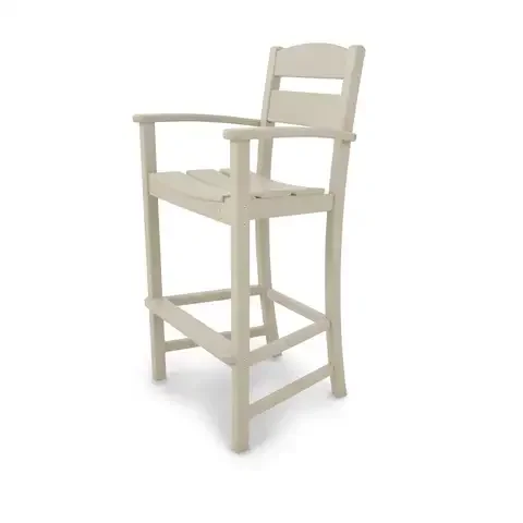 Ivy Terrace Classics Sand HDPE Frame Traditional Barstool