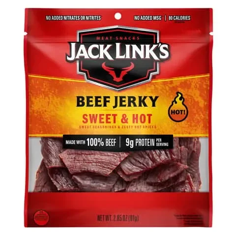 Jack Link’s Sweet & Hot Beef Jerky 2.85 oz Pegged