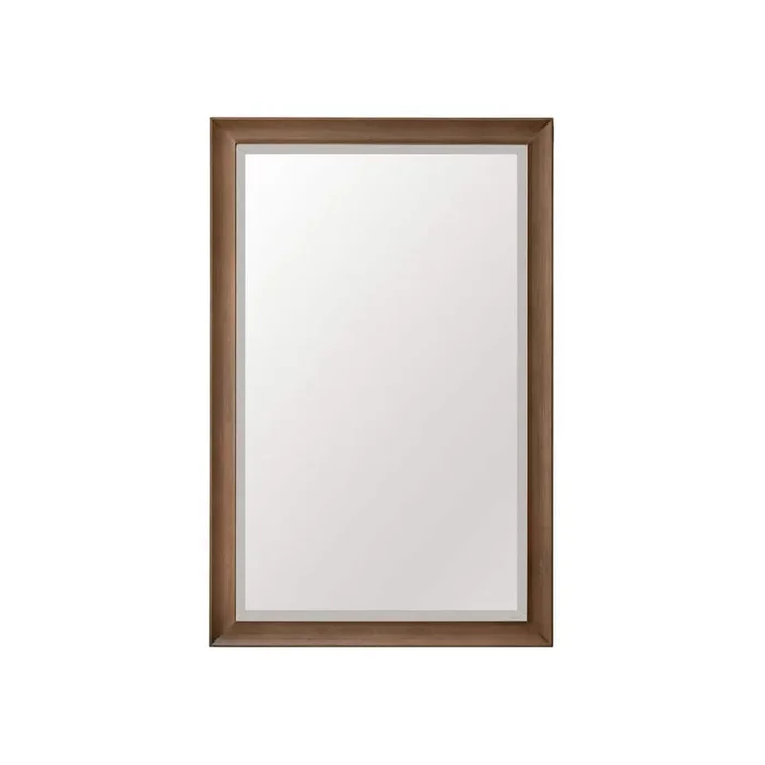 James Martin Vanities Glenbrooke 26″ x 40″ Rectangular Bathroom Vanity Mirror in White Wash Walnut