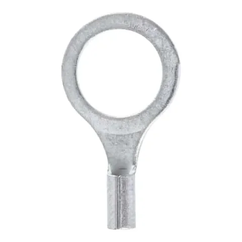 Jandorf 22-18 Ga. Uninsulated Wire Terminal Ring Silver 5 pk
