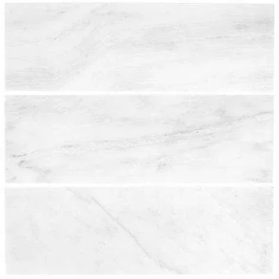 Jeffrey Court Carrara 4 in. x 12 in. Honed Marble Wall Tile (1 sq. ft./ pack)