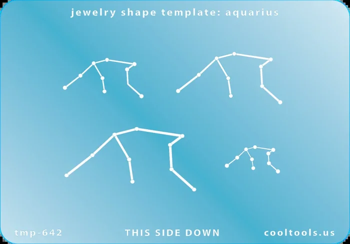 Jewelry Shape Template – Aquarius