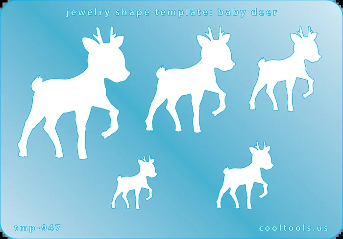 Jewelry Shape Template – Baby Deer