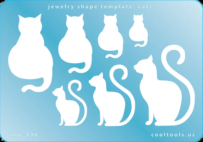 Jewelry Shape Template – Cats