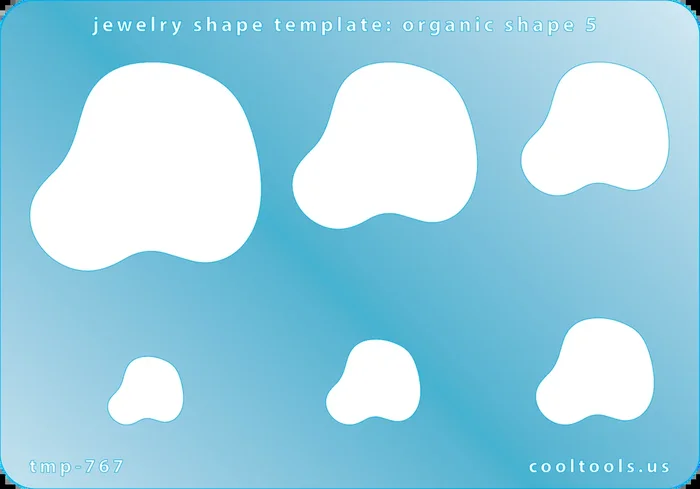 Jewelry Shape Template – Organic Shape 5
