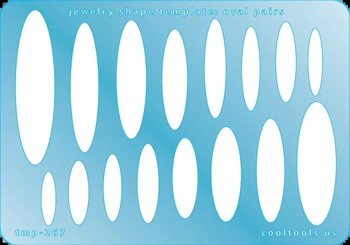 Jewelry Shape Template – Oval Pairs
