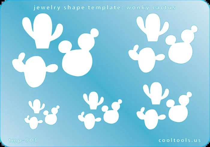 Jewelry Shape Template – Wonky Cactus