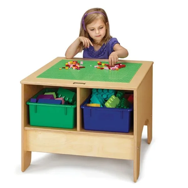 Jonti-Craft Kydz Building Table – Traditional Brick Compatible with Colored Tubs