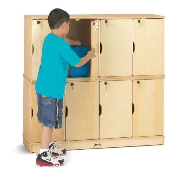 Jonti-Craft Stacking Lockable Lockers – Double Stack