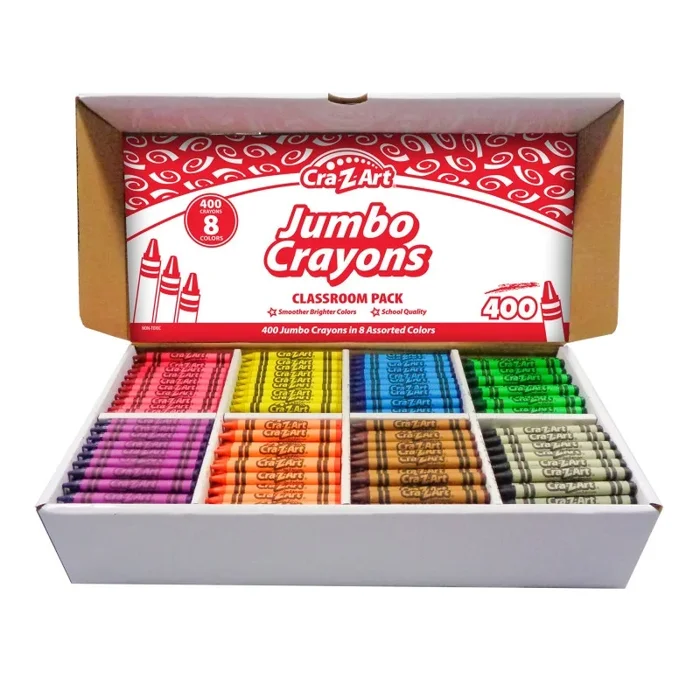 Jumbo Crayon Class Pack 8 Color 400 Count Box