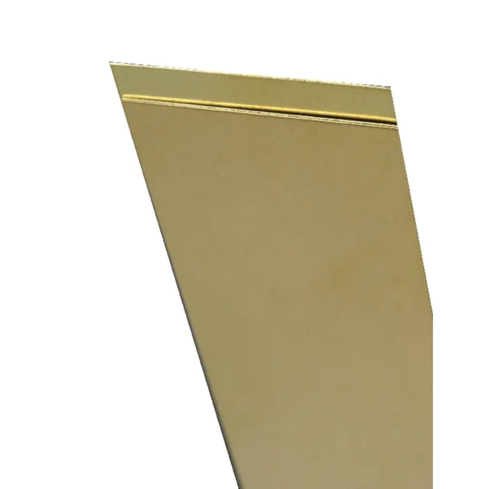 K&S 0.032 in. X 1/4 in. W X 12 in. L Brass Metal Strip