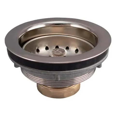 Keeney 3-1/2 in. Nickel Stainless Steel Sink Strainer