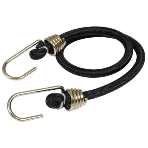 Keeper Black Bungee Cord 24 in. L X 0.374 in. 1 pk