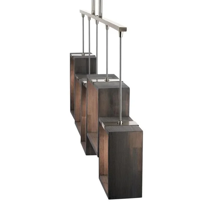 Kichler Industrial Frames Classic Pewter Industrial Linear Kitchen Island Light