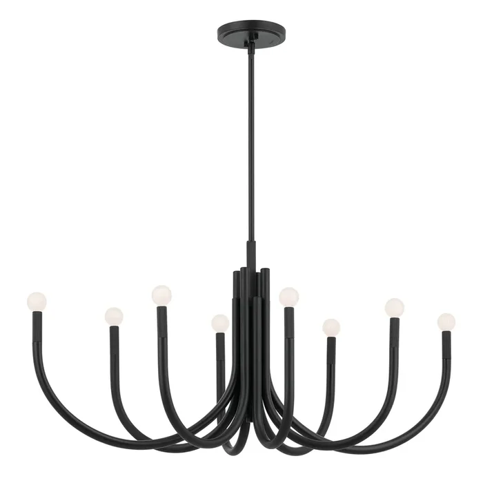Kichler Odensa 8-Light Black Modern/Contemporary Chandelier