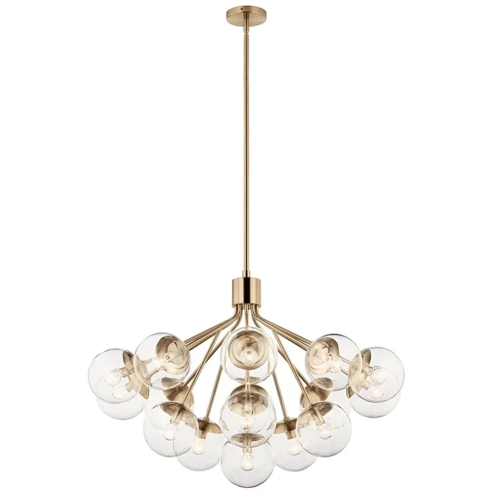 Kichler Silvarious 16-Light Gold Modern/Contemporary Chandelier
