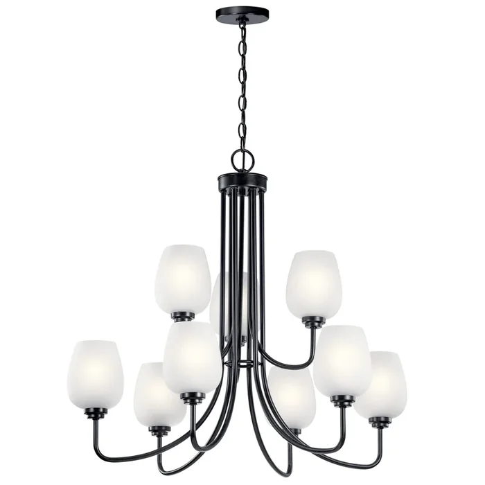 Kichler Valserrano 9-Light Black Traditional Chandelier