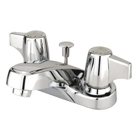 Kingston Brass Americana Centerset with Canopy Handle and ABS Pop-Up, Chrome