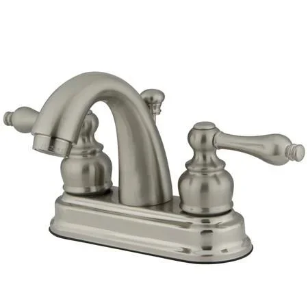 Kingston Brass FB5618AL Restoration 4-inch centerset Lavatory Faucet, Satin Nickel
