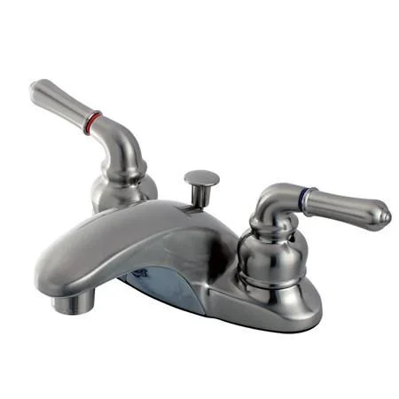 Kingston Brass FB628 Magellan 4-inch centerset Lavatory Faucet, Satin Nickel