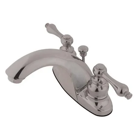 Kingston Brass GKB7648AL English Country Centerset Lavatory Faucet, Satin Nickel