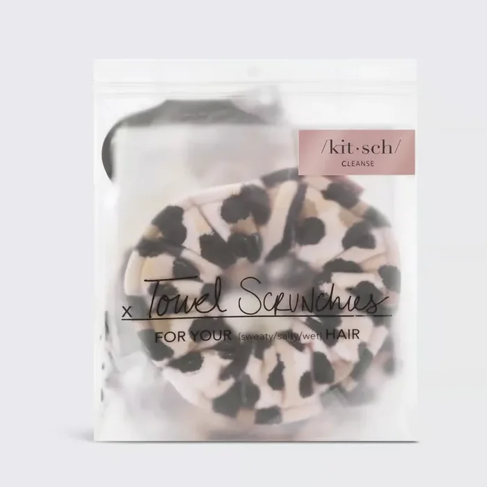 Kitsch – Towel Scrunchie Set – Leopard